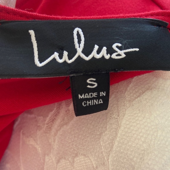 Lulu’s Red V-Neck Mini Dress ❤️ - Picture 7 of 7